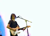 Felipe Staiti, guitarrista de Enanitos Verdes, durante un show en Guayaquil en el 2017.