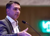 El senador y candidato a la Presidencia de Brasil por el Partido Liberal (PL), Flávio Bolsonaro.