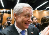 El presidente de Chile, el ultraderechista José Antonio Kast, el pasado 12 de marzo de 2026, al salir de la Cátedra Presidente Sebastián Piñera en Santiago (Chile).