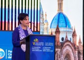 Comunicado de la Cancillería del Ecuador, presidida por la canciller Gabriela Sommerfeld, confirma traslado de migrante a África.