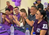 La ministra Zaida Rovira y asambleístas de ADN participaron en la inauguración de la sede del partido en Sambrondón.