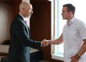 El presidente Daniel Noboa se reunió con el titular de la DEA, Terrance Cole, en Guayaquil.