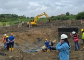 Trabajos de mantenimiento en la red de distribución de agua potable en el norte de Guayaquil obligaron a extender el corte del servicio en varios sectores.