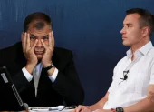 Rafael Correa y Daniel Noboa.