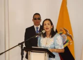Inés Manzano saldrá del ministerio de Ambiente y Energía. La foto es cuando presentó el informe de su gestión en 2025.