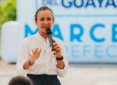 La prefecta del Guayas Marcela Aguiñaga.