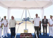 Inicia construcción de muelle naval en Posorja para reforzar control marítimo en el Golfo de Guayaquil.