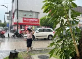 Fuerte lluvia cae en Entre Ríos este jueves 23 de abril