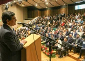 El ministro de Producción, Luis Alberto Jaramillo, presenta el informe del trabajo de la Cartera de Estado en 2025.