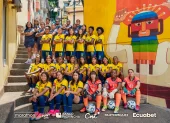 La selección de Ecuador femenina Sub 17 que jugará el Sudamericano Sub 17.