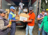 En las zonas afectadas, la Secretaría Nacional de Riesgos ha desplegado ayuda a los damnificados.