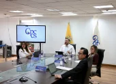 Vocales del Consejo de Participación Ciudadana y Control Social durante una sesión.