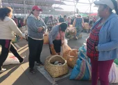 Una de las ferias de animales que hay en Ecuador.