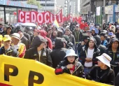 En Quito comenzó la marcha del primero de mayo donde se conmemora el día del trabajador