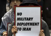 Protestas en Corea del Sur por la guerra en Irán.
