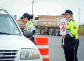 Agentes de la CTE fueron desplegados en zonas cercanas a los peajes de Guayas y Santa Elena.