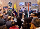 La canciller Gabriela Sommerfeld cumplió agenda en India por tres días; al término de su visita inauguró el Centro Cultural del Ecuador.
