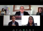 De modo virtual se reunieron los vocales de la Judicatura, no estuvo presente Damián Larco.