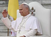 El Papa León XIV fue captado el pasado 21 de abril en el Campus León XIV de la Universidad Nacional, en Malabo, Guinea Ecuatorial.