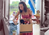 Aguiñaga mostró su salida en redes sociales.