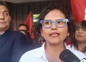 Natasha Rojas, dirigente de Unidad Popular, ofreció declaraciones sobre las acciones legales que analiza la organización frente al CNE y el vocal José Merino.