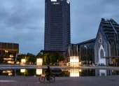 El centro de Leipzig a primera hora de este martes, cerca de la escena del crimen en la que murieron al menos dos personas y varias resultaron heridas.
