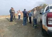 Personal del Municipio de Daule clausuró una cantera en La Aurora.
