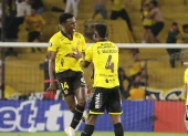 Álex Rangel junto a Gustavo Vallecilla de Barcelona.