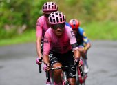 Alexander Cepeda es de momento el ecuatoriano mejor ubicado en el Giro 2026.