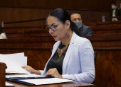 Diana Atamaint es la presidenta del Consejo Nacional Electoral (CNE).