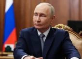 El presidente ruso Vladimir Putin en el Kremlin en Moscú, Rusia, el 12 de mayo de 2026.