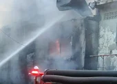Incendio en Paján en la provincia de Manabí.