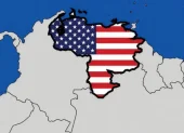 Donald Trump posteó una imagen de Venezuela con la bandera de Estados Unidos.