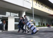 Funcionarios de la Fiscalía trasladaron expedientes al Complejo Judicial Norte durante la audiencia del caso Goleada.
