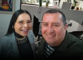 Diana Atamaint y Marco Bonito habían promocionado un podcast que finalmente fue suspendido por logística.