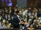 El presidente de la Asamblea Nacional, Niels Olsen, presentó su informe de rendición de cuentas sobre el primer año de gestión legislativa.