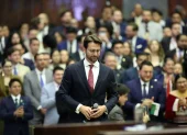 El presidente de la Asamblea Niels Olsen habló de la creación del Grupo Parlamentario por los Derechos de las Mujeres.