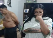 Eduardo Paúl Gómez Jusqui, alias Gordo Paúl o Nacho, y su pareja, Jessica Paola Rubio Alulema, alias Mina, fueron detenidos tras una investigación en contra de una red de la banda delictiva Los Lobos en Quito.