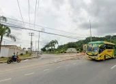 En este sector de la avenida León Febres Cordero fue asesinado el ciudadano.