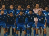 La selección de Curazao posó previo a un encuentro oficial rumbo a su histórica participación en la Copa Mundial de la FIFA 2026.