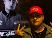New Jerson el pasado mes de marzo  en las oficinas de Universal Music Colombia.