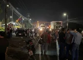 Los ciudadanos cerraron parcialmente la vía por las protestas contra el alcalde de Daule