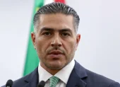 El secretario de Seguridad y Protección Ciudadana, Omar García Harfuch, habla en una rueda de prensa en Ciudad de México (México).