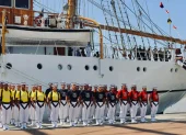 Buque Guayas zarpa desde Ecuador en mayo para entrenar guardiamarinas en alta mar por formación