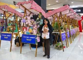 Los stands de la feria Mamma Mía que se desarrolla en algunas ciudades de Ecuador.