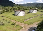 Parte de la infraestructura del Sistema de Oleoducto Transecuatoriano (SOTE).