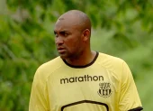 Raúl Guerrón cuando jugaba en Barcelona SC.