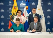 El documento fue firmado por la viceministra de Comercio Exterior de Ecuador, Ivanova Cereceda, y el viceministro de Comercio Exterior de República Dominicana, Daniel Peña.