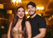 Dayanara junto a su esposo y mánager Jonathan Estrada.