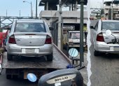 La cifra de las multas en el vehículo llamaron la atención.